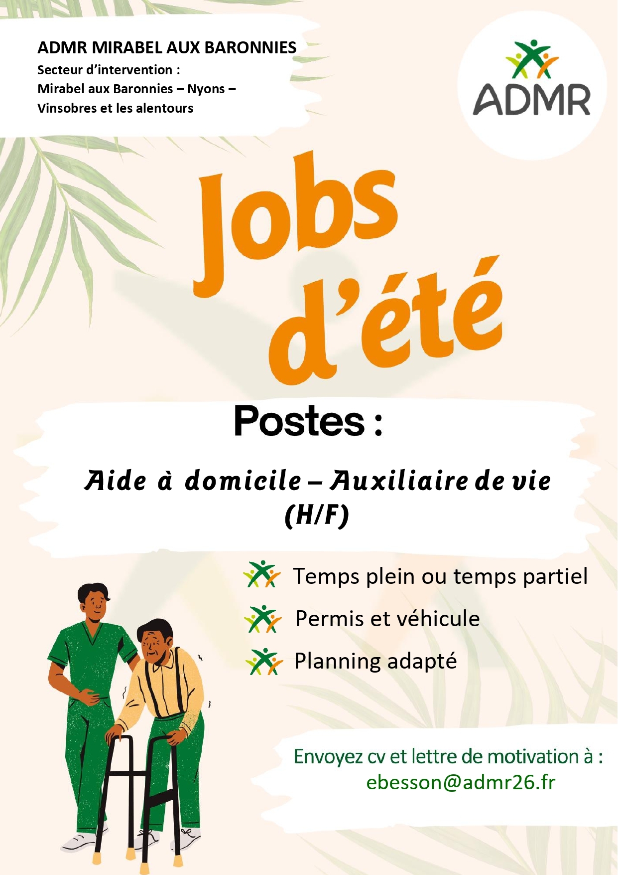 ADMR Job d'été 2026