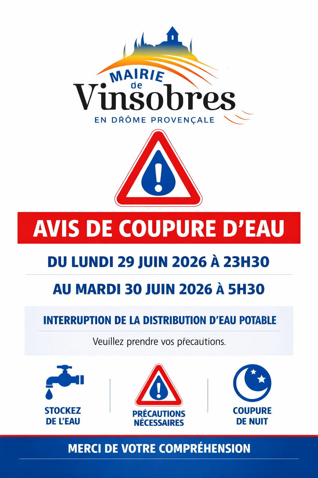 affiche coupure d'eau 06.2026