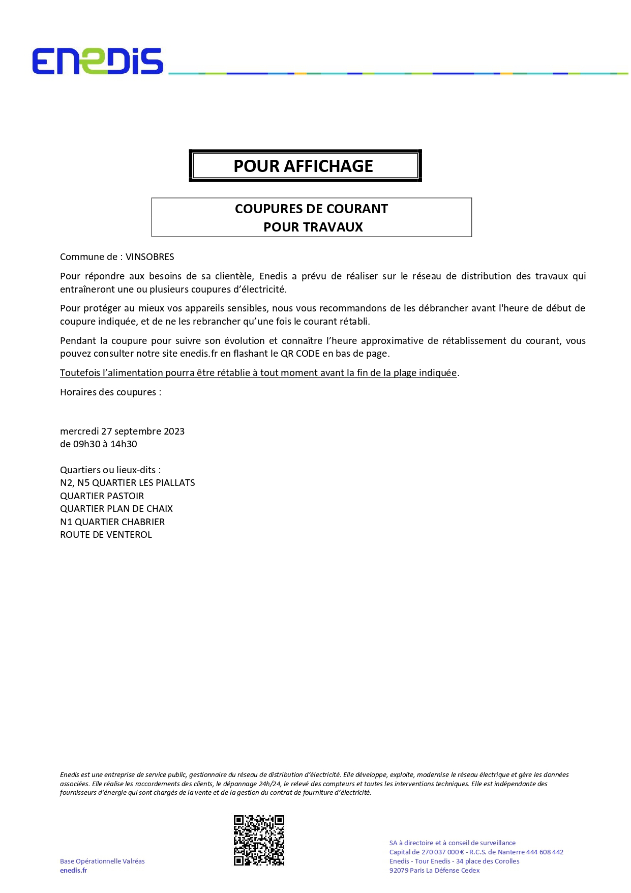 affiche ENEDIS coupure 27 septembre 2023_page-0001