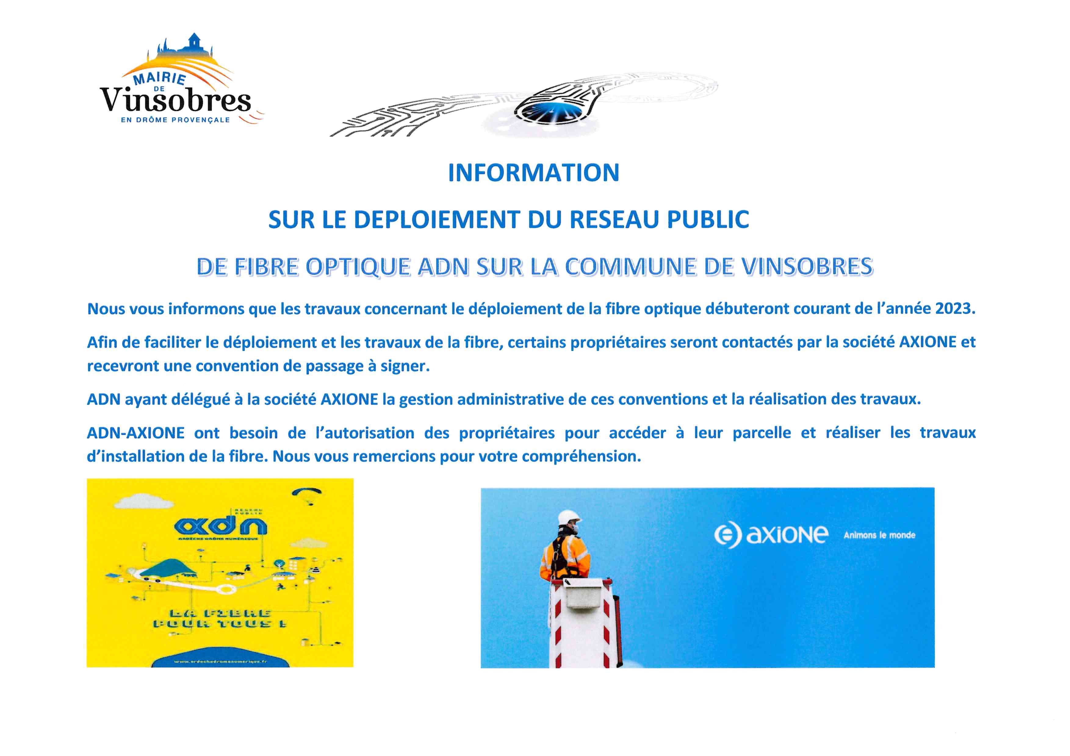 Affiche fibre optique