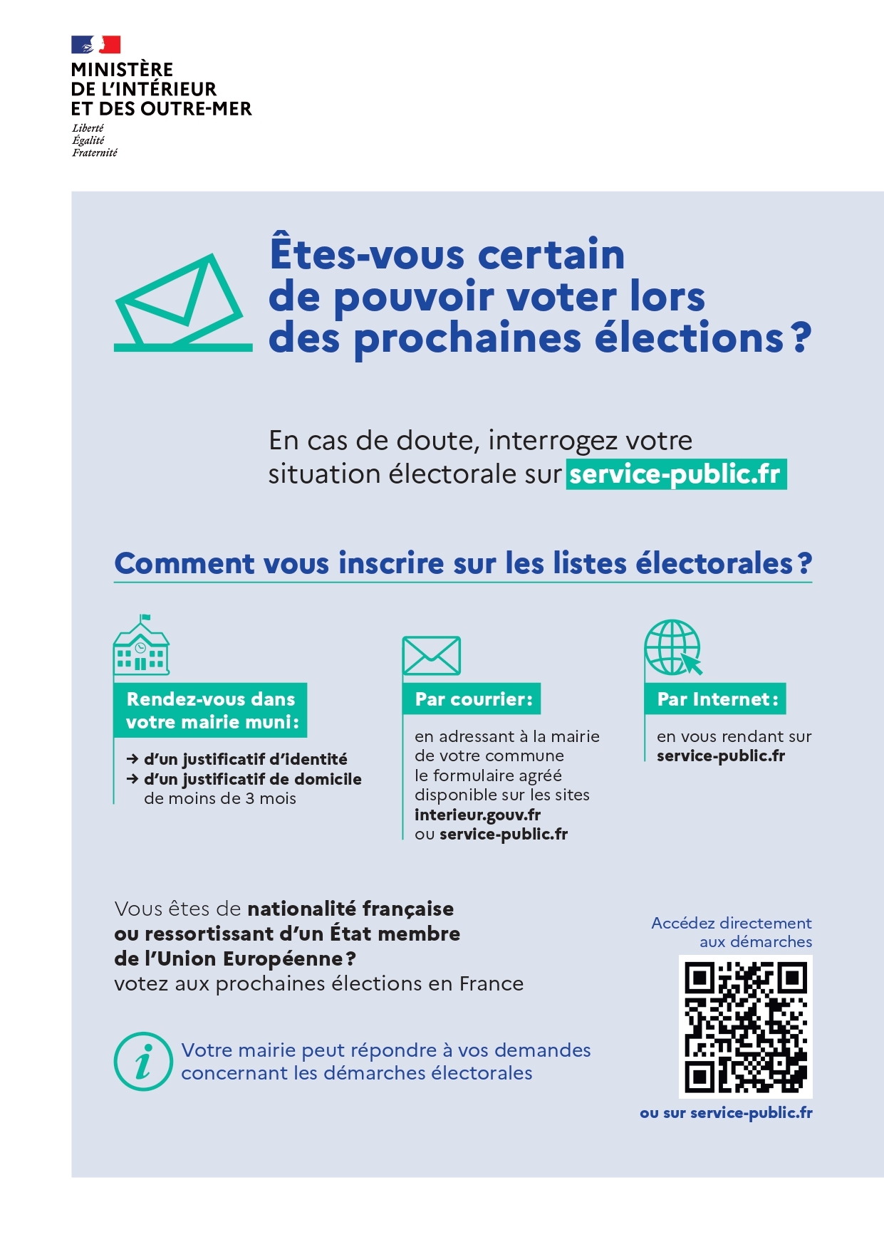 Affiche élections 2024