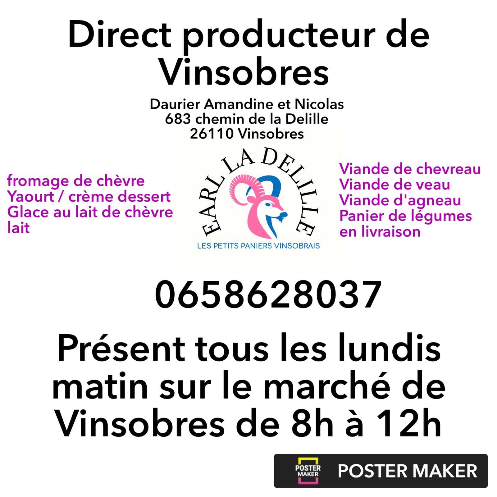 affiche la delille marché