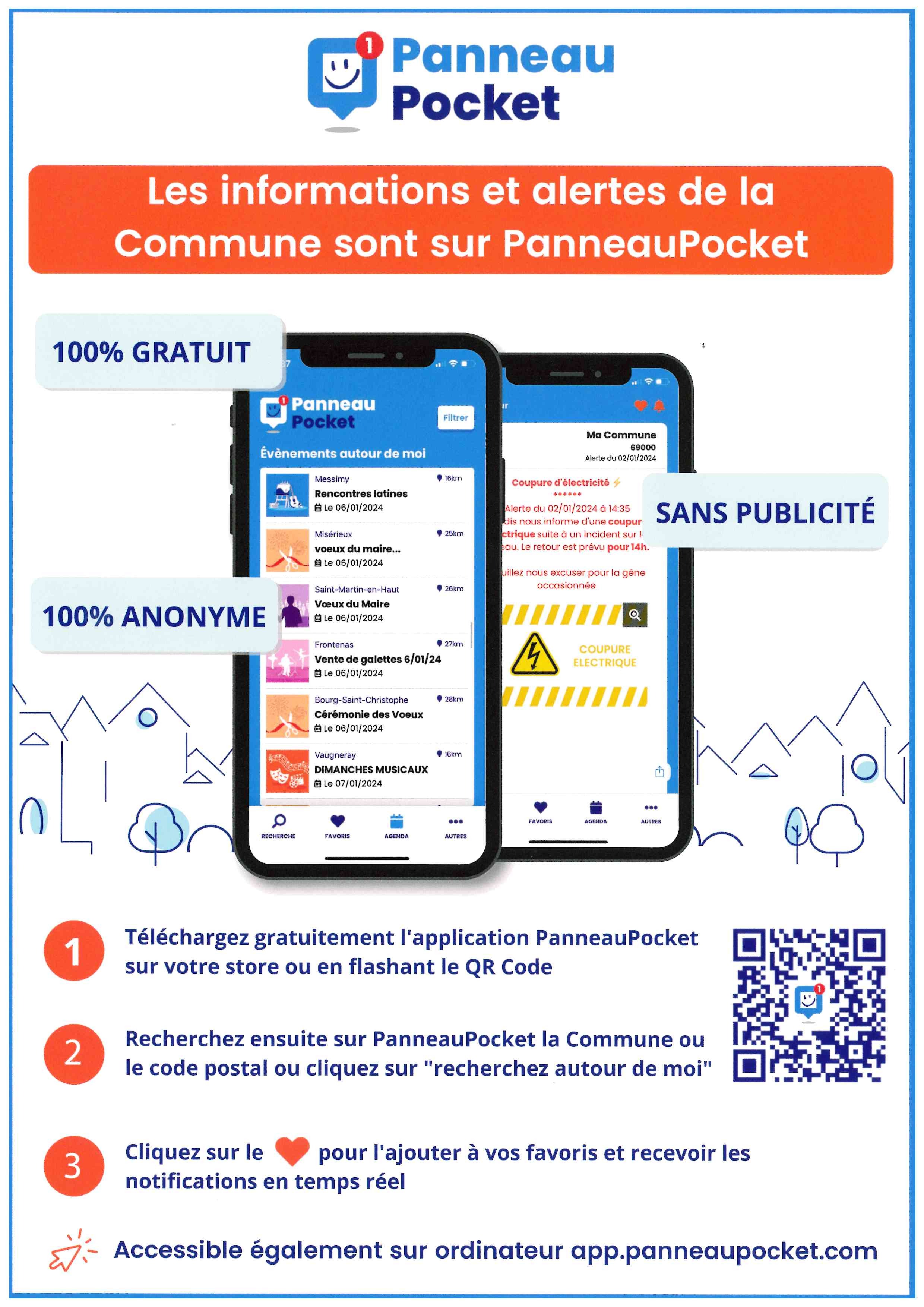 affiche panneau pocket 