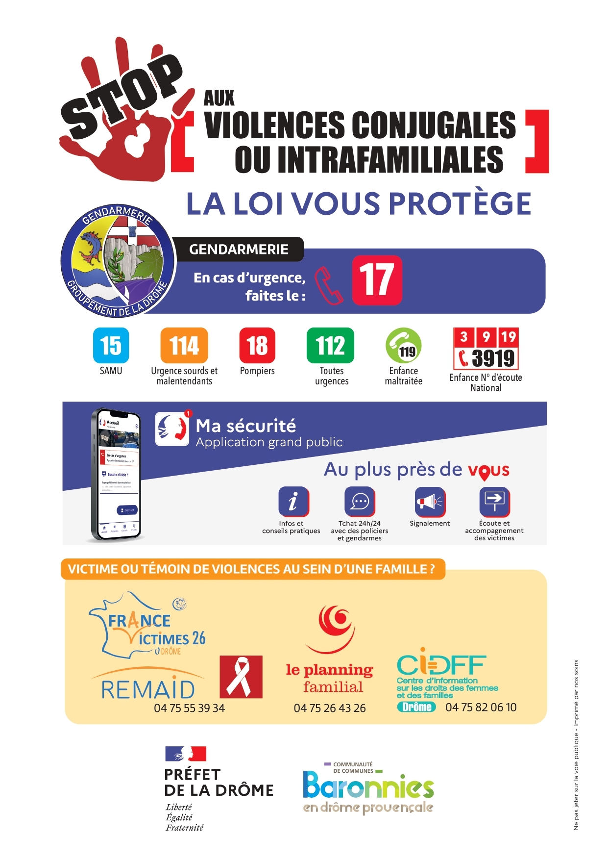 Affiches violences conjugales 2025