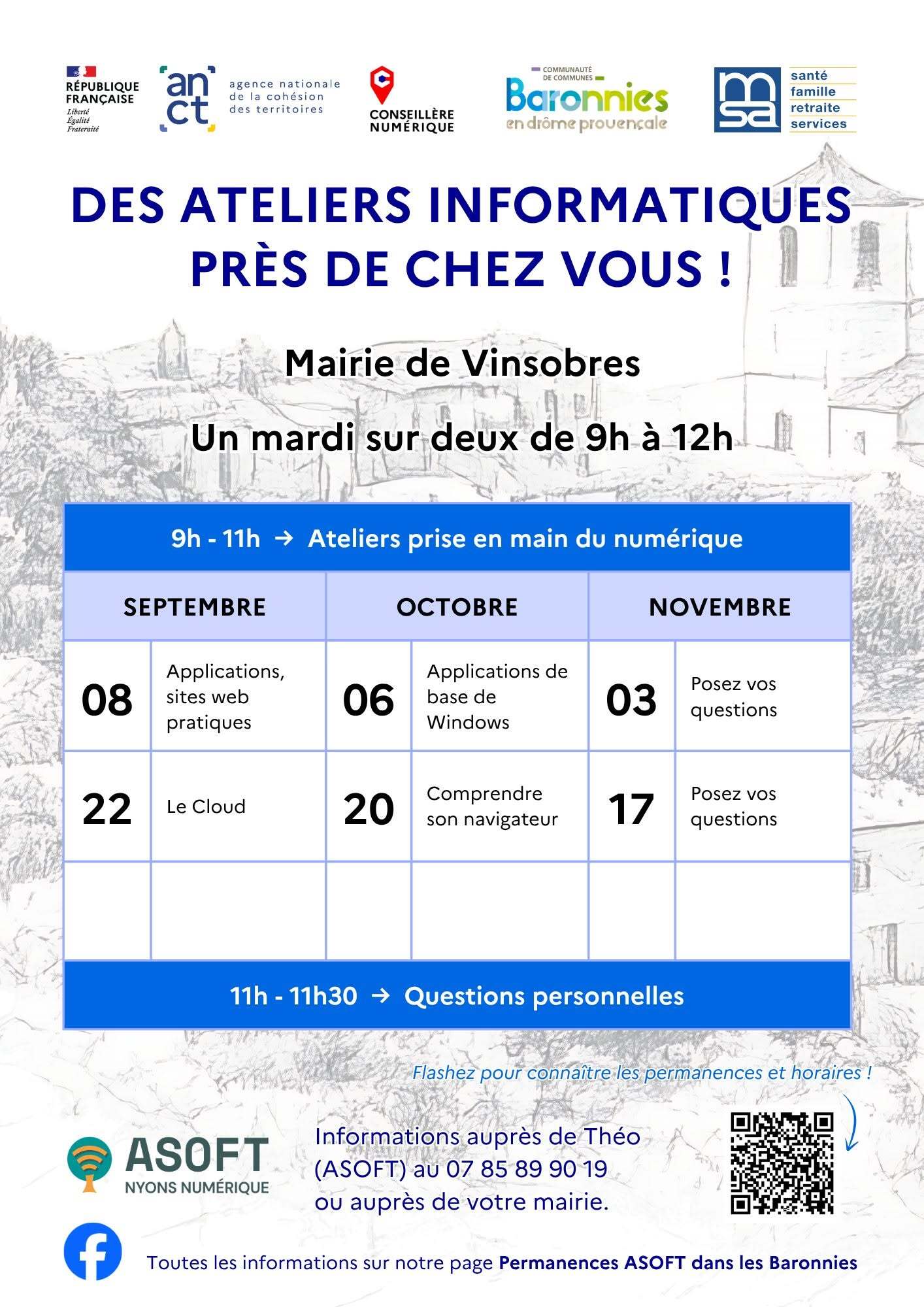Asoft planning sept à nov 26