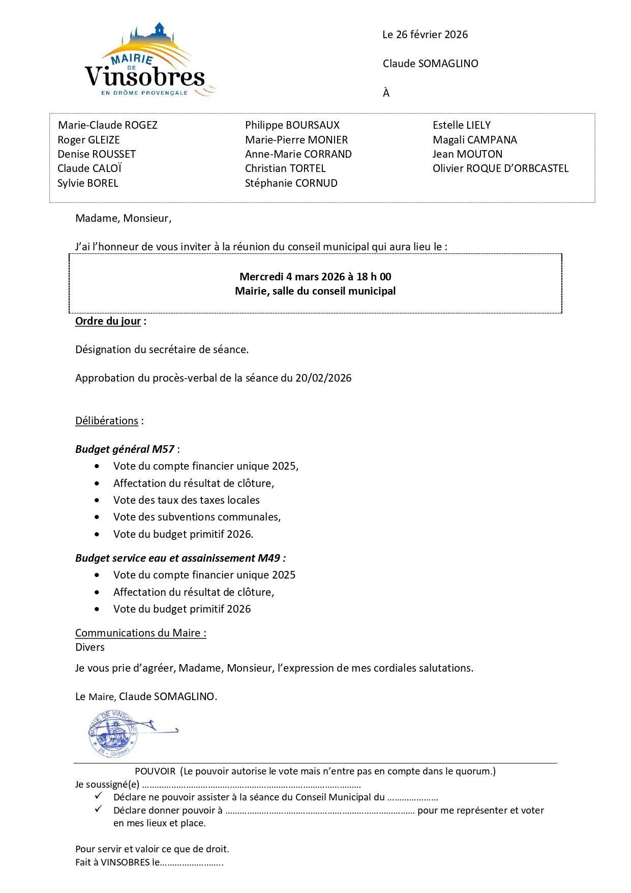 Convocation CM 04.03.26