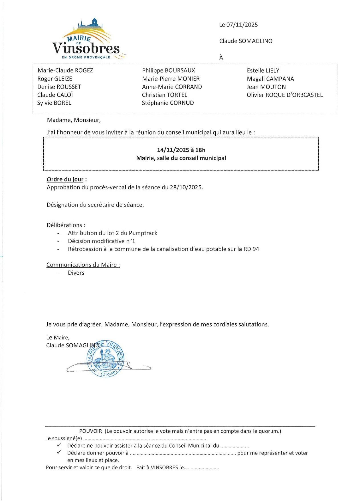 Convocation CM 14.11.25