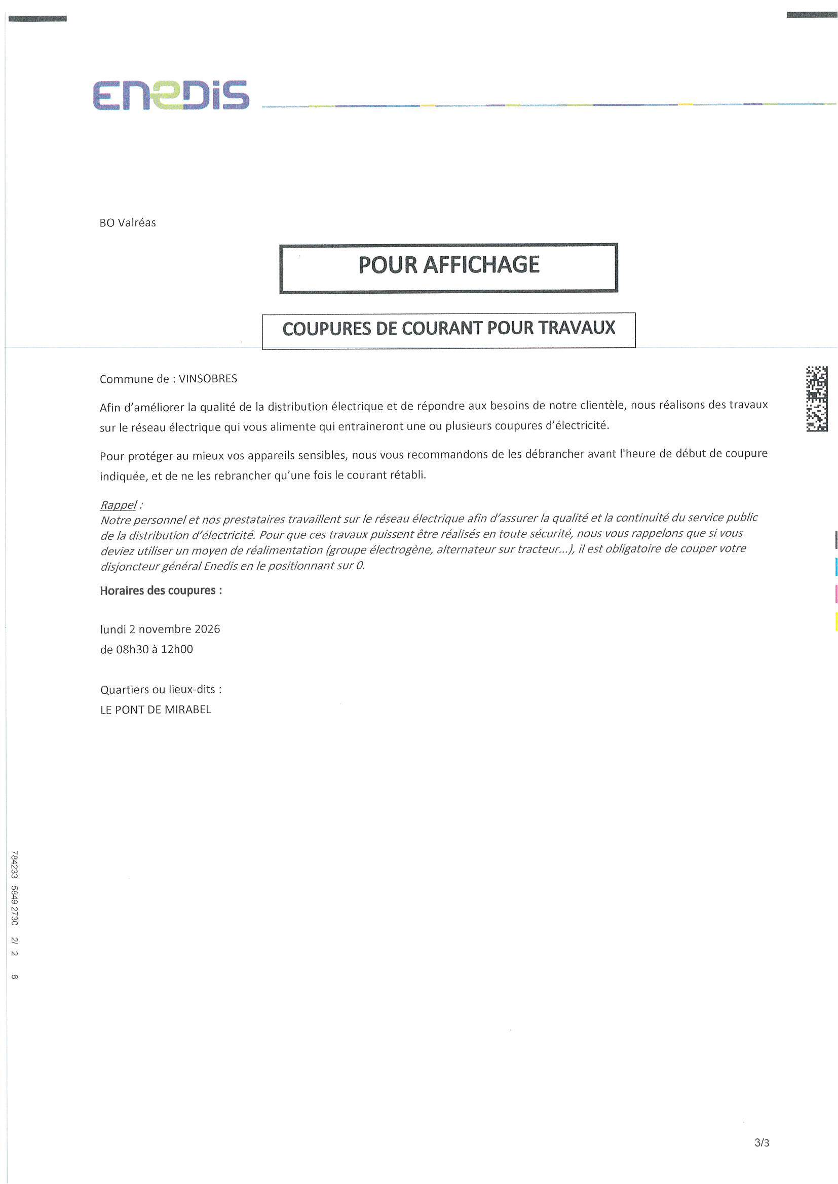 coupure Enedis 02.11.2026
