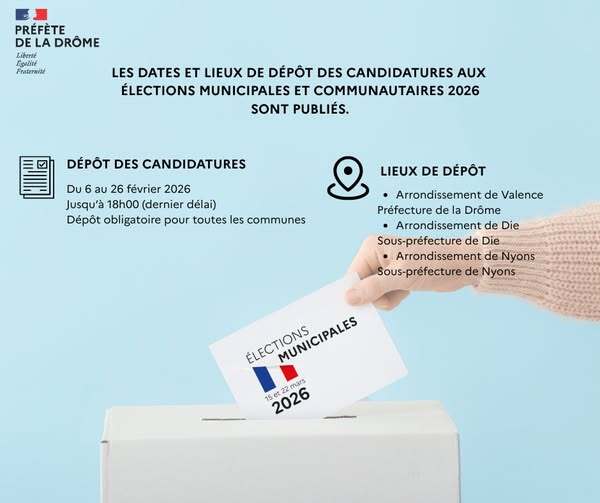 Dépôts candidatures Municipales 2026
