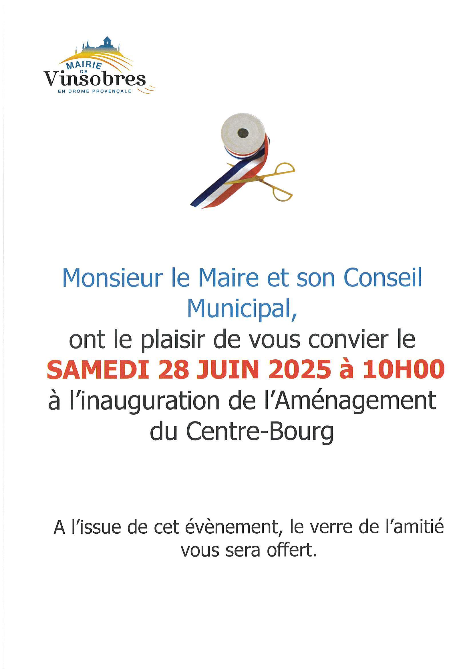 Inauguration aménagement du Centre-Bourg 2025