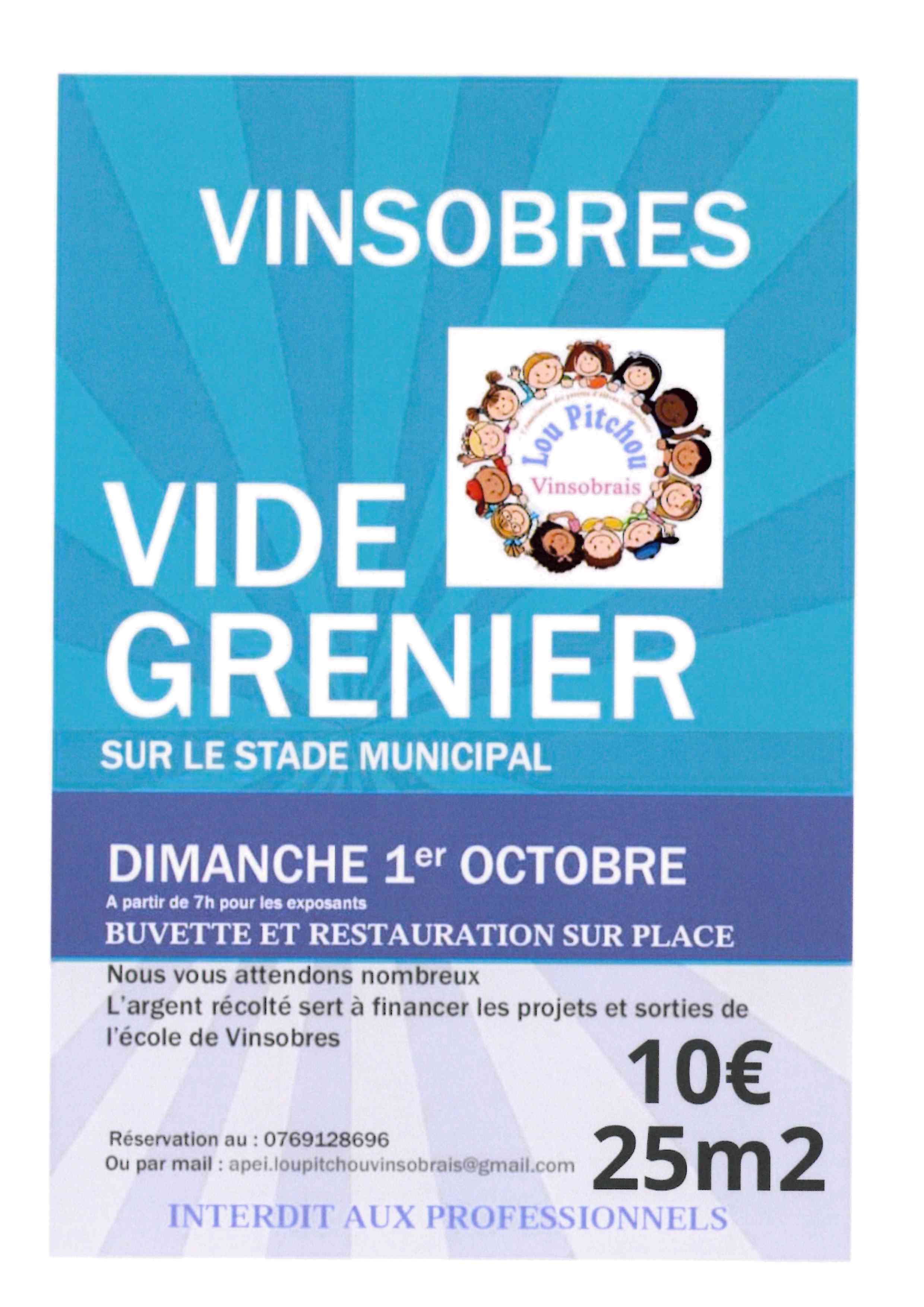 Vide grenier APEI 01.10.23