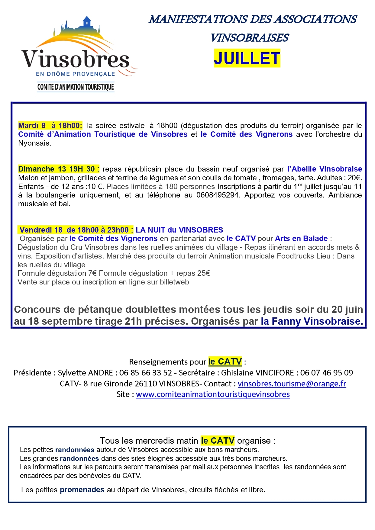 CATV juillet 2025