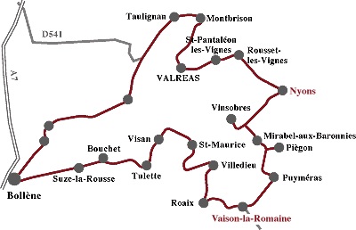 route des vins de Provence