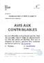Avis contribuables 2026