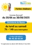 Horaires déchetterie été 2025